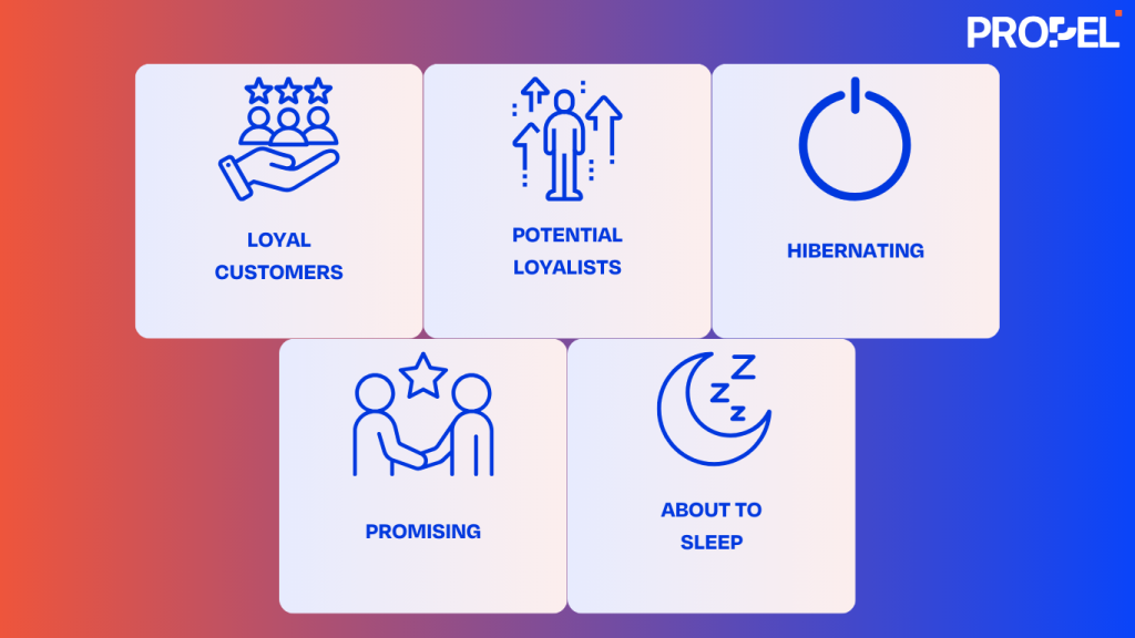 Customer Segmentation Model - Loyal, Potential, Hibernating, Promising, and About to Sleep